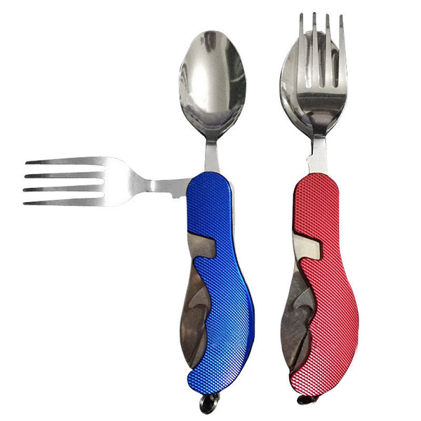 Camping Set Four Unity folding Steel Tableware