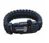 4 in 1 Flint Fire Starter Paracord Rescue Rope Escape Bracelet