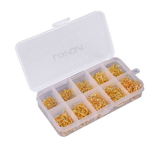 LIXADA 600pcs Fish Jig Hooks with Hole Fishing Tackle