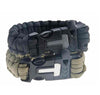 4 in 1 Flint Fire Starter Paracord Rescue Rope Escape Bracelet